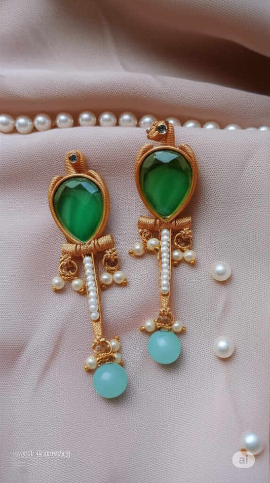 β¨ Emerald Allure Earrings β¨