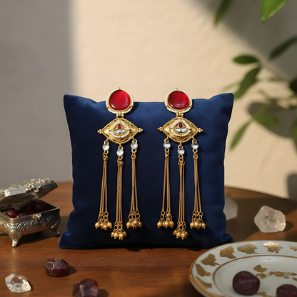 Stunning Indian Bridal Earrings - Chandbali & Jhumka Fusion